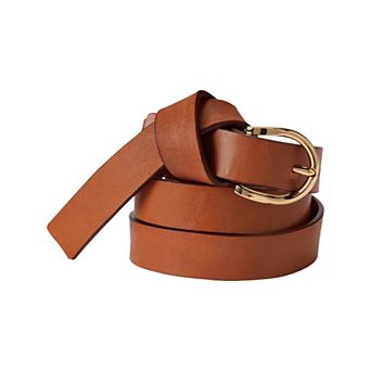 Women's Lands' End Leather Knot Belt
