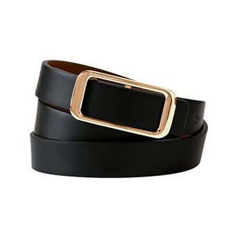 Women's Lands' End Skinny Multi Buckle Belt