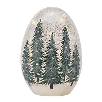 Studio 66 Frosted Pine Oval Table Decor Lighting