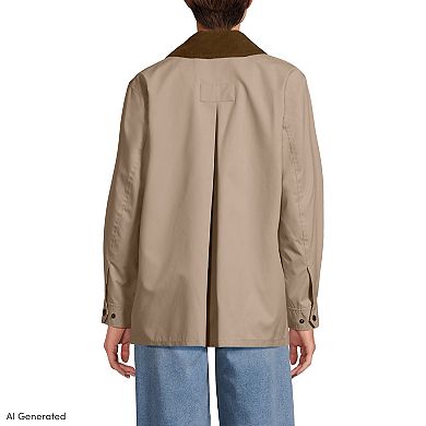 Women's Lands' End Waxed Barn Jacket in Regular