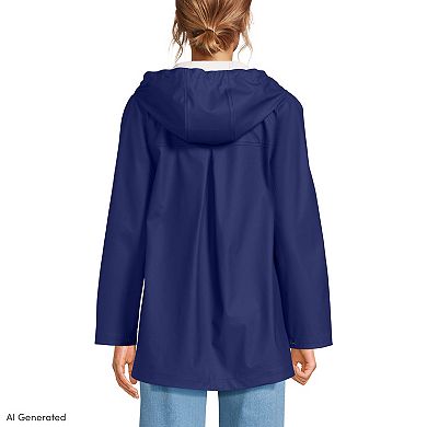 Petite Lands' End A-line Slicker Raincoat