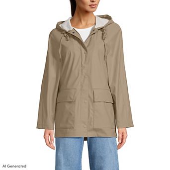 Women's Lands' End A-line Slicker Raincoat