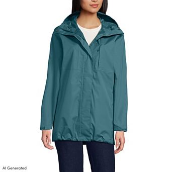 Women's Lands' End Waterproof Raincoat