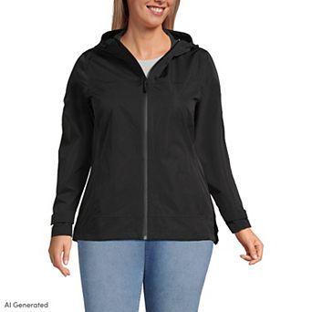 Plus Size Lands' End Rain Jacket
