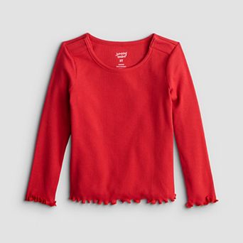 Toddler & Girls 6-12 Jumping Beans® Adaptive Long Sleeve Rib Top