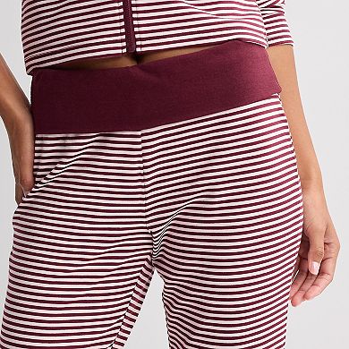 Juniors' madden girl Fold-Over Flare Pants