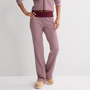 Juniors' madden girl Fold-Over Flare Pants