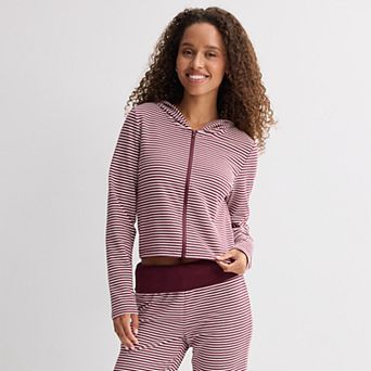 Juniors' madden girl Zip-Front Long Sleeve Hoodie