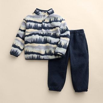 Kids 4-12 Little Co. by Lauren Conrad Cozy Quarter Snap Pullover & Pants Set
