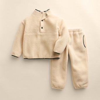 Kids 4-12 Little Co. by Lauren Conrad Cozy Quarter Snap Pullover & Pants Set