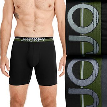 Big & Tall Jockey® 2-Pack Infinite Cool Microfiber Stretch 8-inch Long Leg Boxer Briefs