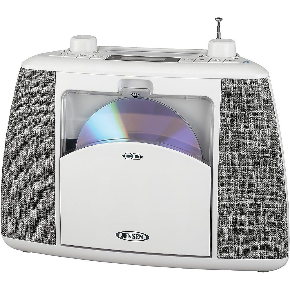 Jensen CD565 Portable Bluetooth CD Stereo System with AM/FM Radio