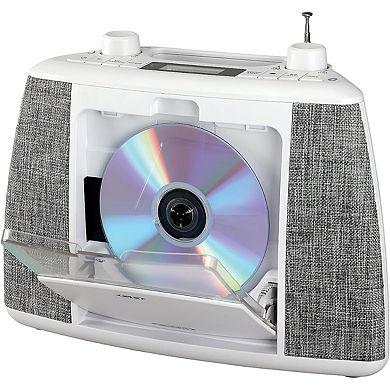 Jensen CD565 Portable Bluetooth CD Stereo System with AM/FM Radio