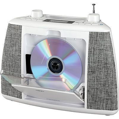 Jensen CD565 Portable Bluetooth CD Stereo System with AM/FM Radio