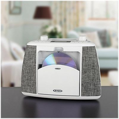 Jensen CD565 Portable Bluetooth CD Stereo System with AM/FM Radio
