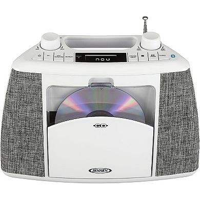 Jensen CD565 Portable Bluetooth CD Stereo System with AM/FM Radio