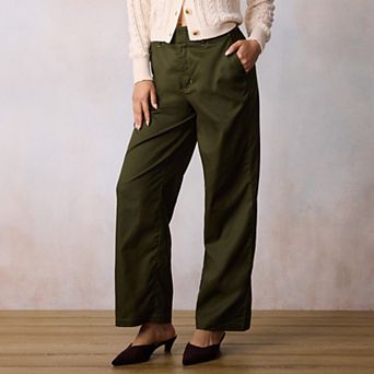 Women's LC Lauren Conrad Drapery Trousers with Elastic Back