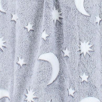 em & alfie Women's Plush Celestial Kimono Bathrobe