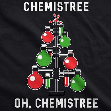 Womens Chemistree T shirt Funny Sarcastic Teacher Christmas Tee Nerdy Graphic