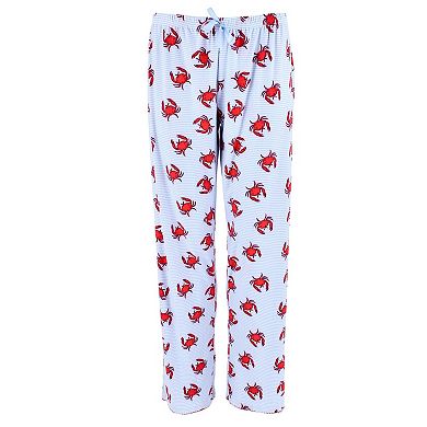 Mentally Exhausted Women's Short Sleeve Beach Crab Pajama Set