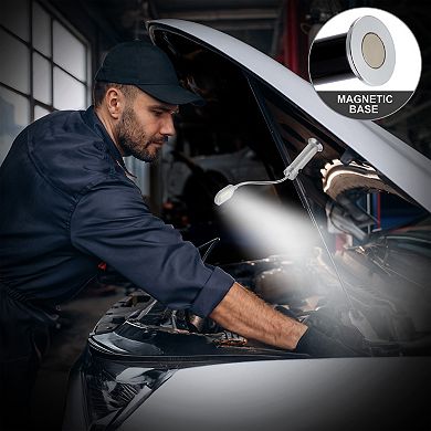 Sorbus LED Magnetic Base light with Gooseneck & Weather Resistant 2 Pack