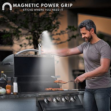 Sorbus LED Magnetic Base light with Gooseneck & Weather Resistant 2 Pack