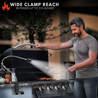 Sorbus 360 Degree Flexible Gooseneck BBQ Grill LED Lights with Magnetic Base