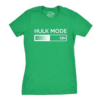 Women's Hulk Mode On T Shirt Funny Comic Book Tee for Women