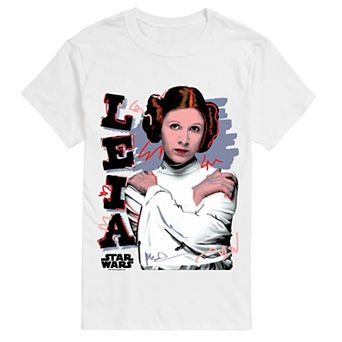 Big & Tall Star Wars Leia Pop Art Graphic Tee