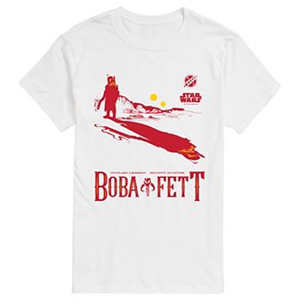 Big & Tall Star Wars Boba Fett Shadow Graphic Tee