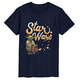 Big & Tall Star Wars Yoda Fireflies Graphic Tee