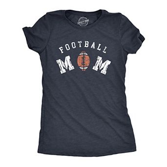 Womens Football Mom T Shirt Funny Cool Mothers Day Gift Foot Ball Lover Novelty Tee for Ladies
