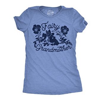 Womens Fairy Grandmother Funny T Shirts Cute Mothers Day Gift Tee for Ladies