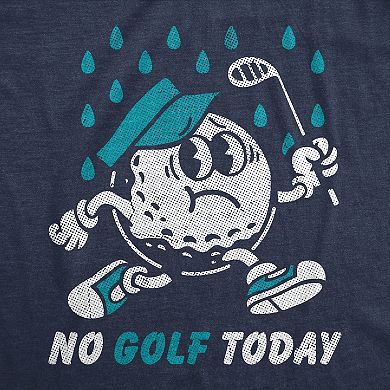 Mens Funny T Shirts No Golf Today Sarcastic Golfer Tee For Men