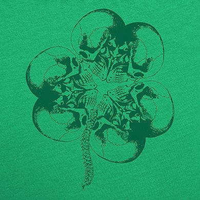 Mens Funny T Shirts Bone Shamrock Sarcastic St Patricks Day Tee For Men