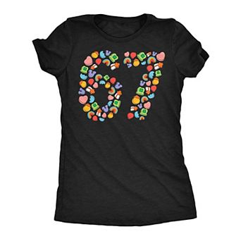 Womens Funny T Shirts 6 7 Charms Sarcastic St Patricks Day Meme Tee For Ladies