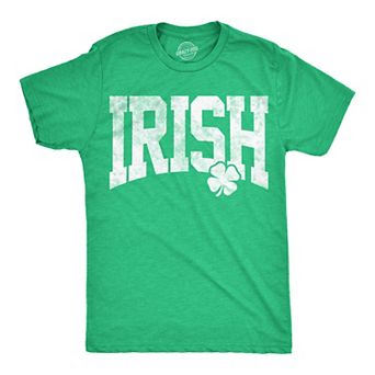 Mens Funny T Shirts Irish Collegiate Sarcastic St Patricks Day Tee For Men