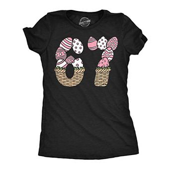 Womens Funny T Shirts 6 7 Easter Basket Sarcastic Viral Meme Tee For Ladies