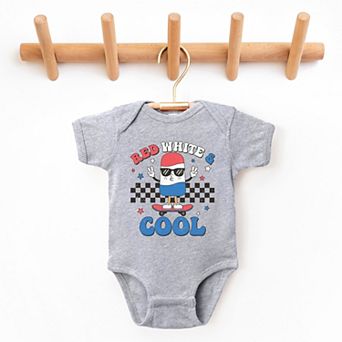 The Juniper Shop Red White and Cool Popsicle Baby Short Sleeve Bodysuit