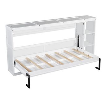 Merax Twin Size Murphy Bed with Bookshelf