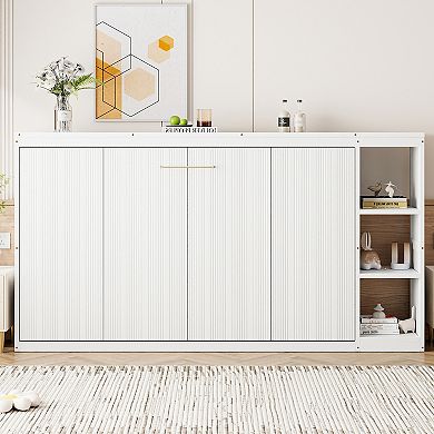 Merax Twin Size Murphy Bed with Bookshelf