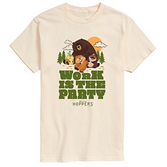 Men's Disney / Pixar's Hoppers Work Is The Party Graphic Tee