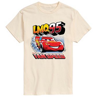 Men's Disney / Pixar's Cars Lightning McQueen I Am Speed Retro Graphic Tee