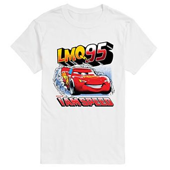 Men's Disney / Pixar's Cars Lightning McQueen I Am Speed Retro Graphic Tee