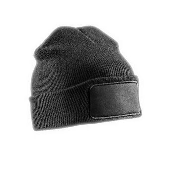 Result Adults Unisex Double Knit Printers Beanie