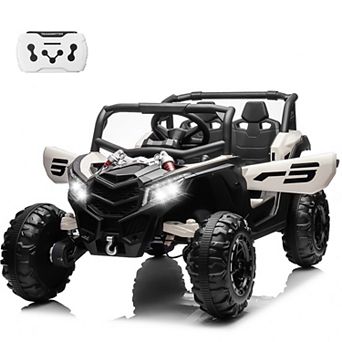 24V Ride on Toys Car w/ Remote Control, 4WD Powered Electric Off-Road UTV with 4*200W Motors for kid