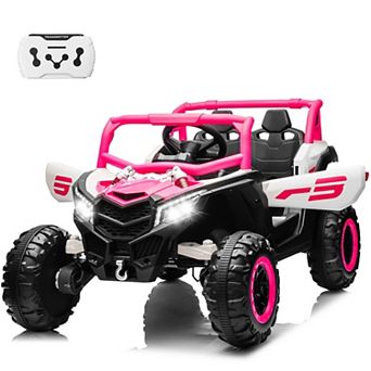 24V Ride on Toys Car w/ Remote Control, 4WD Powered Electric Off-Road UTV with 4*200W Motors for kid