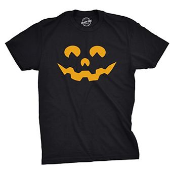 Mens Cartoon Eyes Pumpkin Face Funny Fall Halloween Spooky T shirt