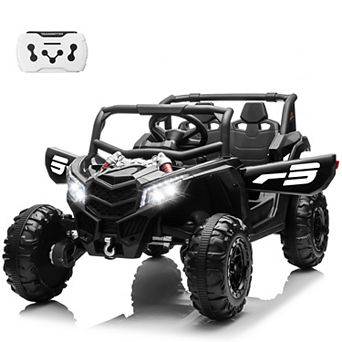 24V Ride on Toys Car w/ Remote Control, 4WD Powered Electric Off-Road UTV with 4*200W Motors for kid