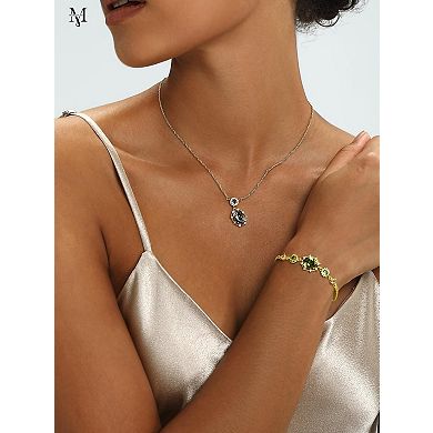 Adjustable Zirconia Birthstone Bracelet